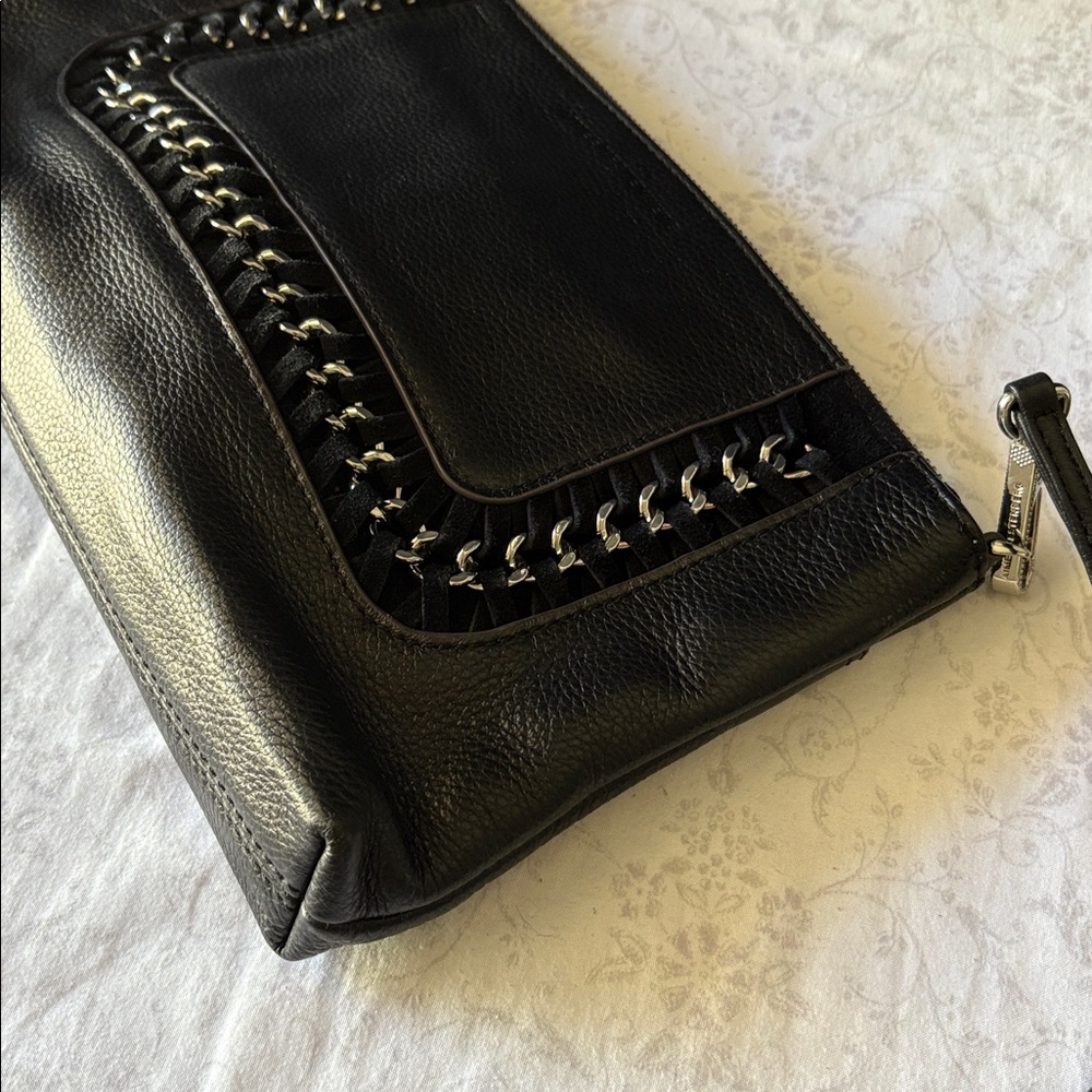 Aimee Kestenberg Black Whipstitch Crossbody Bag - Picture 4 of 9